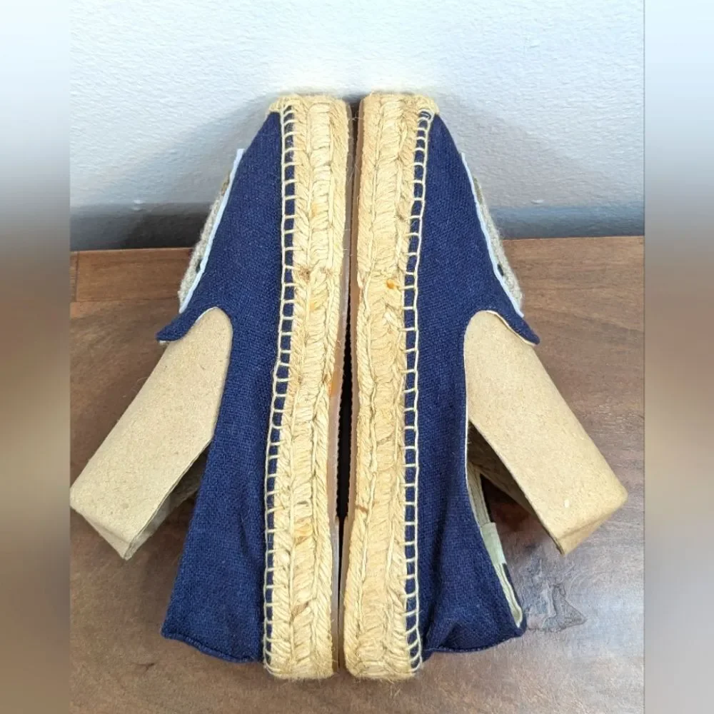 Soludos Llama Espadrille Whimsical Coastal Preppy Animal Print Quirky 6 1/2